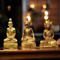 ราคา ฤาษี ปู่ฤาษีตาไฟ ปูฤาษีหน้าวัว ปู่ฤาษีสิงห์สมิงพราย ทองเหลือง พ่อปู่พระฤาษีนั่งสมาธิ สูง 4x8 ซ.ม. วางหน้ารถ (7594870947)