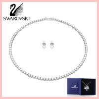 ราคา สวารอฟสกี้ SWAROVSKI (พร้อมกล่อง) เครื่องประดับคริสตัลสำหรับสุภาพสตรี แบบคลาสสิกทันสมัย ชุดเทนนิสเมทริกซ์ ตัดกลมสีขาว (29088424237)