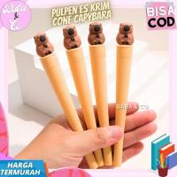 ราคา CAPYBARA ICE CREAM PEN CONE UNIQUE CUTE CONE CAPYBARA GEL PEN CAPYBARA ICE CREAM CONE FULLBODY KAPIBARA GEL PEN (24841502540)