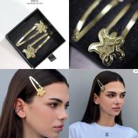 ราคา ลด30%❤️กิ้บติดผม Merge Logo Snap Hair Clipsสีทอง (24087856149)