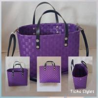 ราคา กระเป๋าแฟชั่น สานจากเส้นพลาสติก (3870299448)