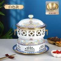 ราคา ใหม่ Cloisonne ทองแดงหม้อร้อนเตาแอลกอฮอล์เดี่ยวหม้อร้อนขนาดเล็กหนึ่งคนหนึ่งหม้อทองแดงบริสุทธิ์ขนาดเล็กแอลกอฮอล์เคลือบหม้อทองแดง LNQY (41668185107)