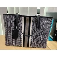 ราคา กระเป๋าสะพาย Tory Burch Gemini Link Canvas Tote ของแท้ 100% (5244133875)
