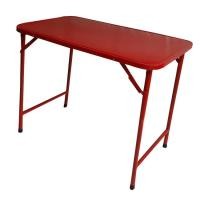 ราคา NK Furniline โต๊ะเหล็กขาพับซวิง 60x90cm. ( สีแดง) (51958818)