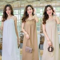ราคา ASTYLESHOP-เดรสมินิมอลยาว ผ้าลินิน ผูกโบว์ โชว์หลัง (12242208606)