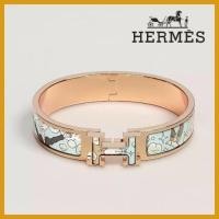 ราคา #แท้ % #สภาพ90% [ปัดซ้ายดูภาพสินค้า] กำไล Hermes Bracelet Clic H - Dans Les Nuages (size pm) (23559622339)
