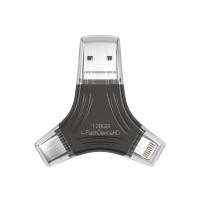 ราคา เหมาะสําหรับคอมพิวเตอร์ Apple Huawei Android Four-in-One U Disk โทรศัพท์มือถือคอมพิวเตอร์ Dual-ใช้ USB3.0 ดิสก์ U ความเร็วสูง (42817314814)
