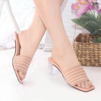ราคา Andin01 women& 39;s รองเท้าแตะรัดส้นแก้ว (28865163272)