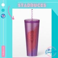 ราคา Starbucks Diagonal Rainbow Grid Cold Cup 24oz (23957263741)