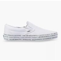 ราคา [ของแท้ ส่งไว จากไทย] VANS CLASSIC SLIP-ON - (WE ARE BEAUTIFUL) WHITE/TRUE WHITE (12738070599)