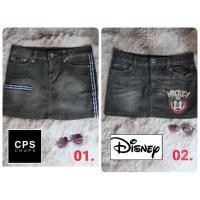 ราคา CPS DISNEY กระโปรงยีนส์สั้นแบรนด์เนมมือสองสภาพนางฟ้า (2913778503)