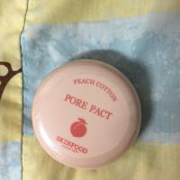 ราคา ส่งต่อ ของใหม่มือ1 #SKINFOOD Peach Cotton Pore Pact 9g (942898926)