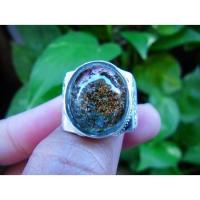 ราคา แหวนเงินโป่งข่าม แก้วปวก (สีเหลือง เขียว) เบอร์ 61 (1470281069)