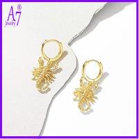 ราคา ต่างหูสัตว์แมงป่องบุคลิกภาพวินเทจเคลือบทอง CSX1921 (44466266827)