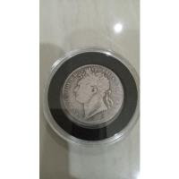 ราคา เหรียญเงินหายากอายุ200ปี!! 1/2 Crown -George IV ปี1821 (21288918144)