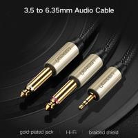 ราคา สายลำโพง Ugreen 3.5 to 6.35 audio cable สาย 3.5 trs to dual 6.35 ts (25720662173)