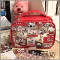 ราคา YESCONT Kawaii Sanrio Hello Kitty กระเป๋าแต่งหน้า Pvc โปร่งใสแบบพกพาขนาดใหญ่กันน้ํา Skin Care กระเป๋าเก็บ Wash Tote กระเป๋าถือ TH (41216084316)