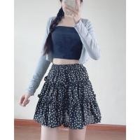 ราคา กระโปรงลายดอกเด็กผ้าชีฟองโฟม 2 ชั้นเอวยางยืด - Retrostyle - CVhoa7595_P0K28 (24475754124)