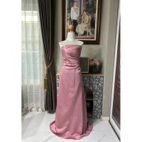 ราคา ชุดราตรียาว(ไซส์ L)สีชมพูกลีบบัว#มือสอง(alfred angelo) (29685799186)