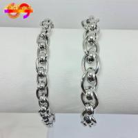 ราคา A60 สร้อยข้อมือเท่ห์ๆ สวยๆ ลายโซ้คล้องแหวน สร้อยข้อมือสแตนเลสแท้ กำไลข้อมือสแตนเลส กำไลแฟชั่น กำไลสแตนเลส (29280123951)