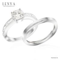 ราคา Lenya Jewelry แหวนเงินแท้ 925 ชุบทองคำขาว ประดับด้วย SWAROVSKI ZIRCONIA สีขาว สวยคลาสสิค เสริมบุคล (29914221619)