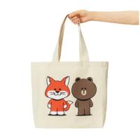 ราคา กระเป๋าผ้า Maison Kitsune x Line Friends สินค้าแท้ 100% (11517507730)