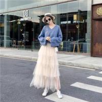 ราคา กระโปรงผ้ามุ้งฟรุ้งฟริ้งผ้ามุ้งระบาย4ชั้น (3734150428)