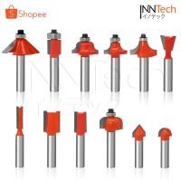 ราคา DOMINIC ชุดดอกทริมเมอร์ 12 ดอก Trimmer เซาะร่อง ขุด แกะลวดลาย 1/4" (แกน 6 มิล) สำหรับ เครื่องเซาะร่อง เราเตอร์ 2 หุน (994021498)