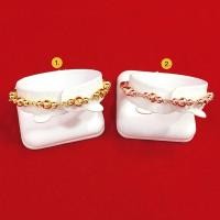 ราคา สร้อยข้อมือทองลายดิสโก้ห้อยกระพรวน ความยาว 7 นิ้ว สร้อยข้อมือนาก สร้อยไมครอน สร้อยข้อมือแฟชั่น (6496450153)