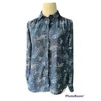 ราคา เสื้อเชิ้ต ผู้หผู้หญิง แบรนด์ H&M ชีฟอง มือสองพร้อมส่ง (20575672828)