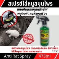 ราคา สเปรย์สมุนไพรไล่หนู มด ปลวก แมลงสาบ สัตว์เลื้อยคลาน และนก ใช้ในรถและในบ้าน ชัวร์ 100% ขนาด 475 ml. (23641115102)