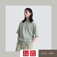ราคา Uniqlo U AIRism เสื้อยืดคอกลม แขนห้าส่วน ผ้าฝ้าย โอเวอร์ไซซ์ ไซซ์ S, M, L, XL โดย Uniqlo, Personal Shopper โดย Adam (24822955943)