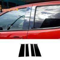ราคา รถหน้าต่างเสาโพสต์สําหรับ Chevrolet Colorado/สําหรับ GMC Canyon Crew Cab 2015-2022 ฝาครอบประตู Decal สติกเกอร์ยานยนต์อุปกรณ์สีดํา PC 4 PCS (26209388354)