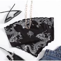 ราคา ❤️‍XS-XL❤️‍[022]เกาะอกลายมังกรสุดแซ่บซี๊ด❤️‍ เกาะอกสายฝอ เกาะอกลายมังกร เกาะอกเซ็กซี่ ราคาถูก (11824753910)