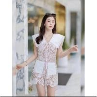 ราคา ส่งต่อ จั้มสั้นลูกไม้คอปกทหารเรือ งานตามหา งานฮิต ผ้าดี ซิปรูดหน้า+ข้าง งานป้าย ออร่า ใส่สวย งานตรงแบบ (22964038930)