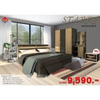 ราคา ชุดห้องนอน Starry 6,5ฟุต เตียง ตู้่เสื้อผ้า โต๊ะเครื่องแป้ง แถมฟรี ชั้นวางทีวี (1440538850)