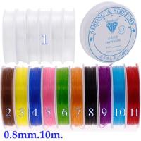 ราคา เอ็นยืดร้อยลูกปัด 0.8 มิลลิเมตร 10 เมตร (1791450893)