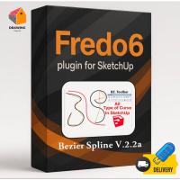 ราคา Fredo6 Bezier spline V.2.2a (ช่วยวาดเส้น Polyline และเส้นโค้ง Spline)For SU 2022-2024 (42957260969)