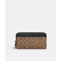 ราคา Coach CY405 Accordion Wallet In Signature Canvas (QBTN2) กระเป๋าสตางค์ผู้ชาย สี Qb/Tan (43160432484)