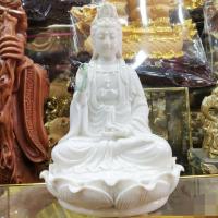 ราคา เจ้าแม่กวนอิม งานดีมากมีกล่องผ้าให้พร้อม งานเซรามิคฮกเกี้ยน ขนาด 8 นิ้ว白瓷观音 (20907598149)