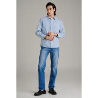 ราคา Mc jeans เสื้อเชิ้ตผู้ชาย เสื้อเชิ้ตแขนยาว ทรงเรกูล่า (Regular) สีฟ้าเข้ม MSLZ206 (27370438830)