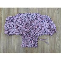 ราคา เสื้อครอปหวานๆน่ารักจั้มที่เอวใส่พอดีตัวคอวี (20995925351)