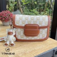ราคา กระเป๋าสะพายข้างหมี TTWN BEAR️ หน้าฝาปิดกุชลายหมี ดีไซน์น่ารักมาก (20082076550)