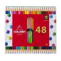 ราคา KTS (ศูนย์เครื่องเขียน) ดินสอ สีไม้ COLLEEN 2 หัว 48 สี (6118429137)