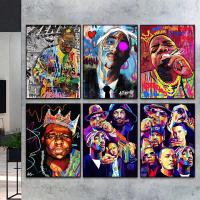 ราคา Street Graffiti Abstract 2PAC Rap Singer Wall Art Poster Prints Home Decor Canvas Painting Living Room Decoration Mural (43701663412)