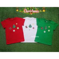 ราคา เสื้อยืดคริสมาสลายต้นคริสมาส เสื้อยืดลายคริสมาสสีแดง เสื้อยืดลายซานต้า เสื้อทีมคริสมาส เสื้อทีมปีใหม่ Christmas t-shirt (6909721558)