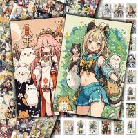 ราคา 96 แผ่น Retro-สไตล์Doodle Genshin Impact สติกเกอร์ Hu Tao และ Nataku สําหรับ Bullet Journals DIY Decals บนโน้ตบุ๊คกระเป๋าเดินทางขวดน้ํา (42317678129)