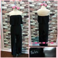 ราคา จั้มสูทเกาะอกสีดำ ป้าย The Iris มือ2 (5041332264)