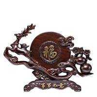 ราคา ไม้มะเกลือไม้แกะสลักของตกแต่งกวางซิก้าไม้เนื้อแข็ง (27921153030)