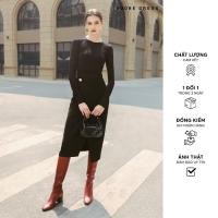 ราคา 413SK3013 - ADORE DRESS กระโปรงแม็กซี่แนวทแยงสีดําทึบ (41055942030)